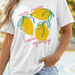 White Easy Peasy Lemon Squeezy Graphic Tee