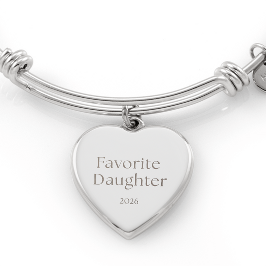 Favorite Daughter  Bangle -optional engraving