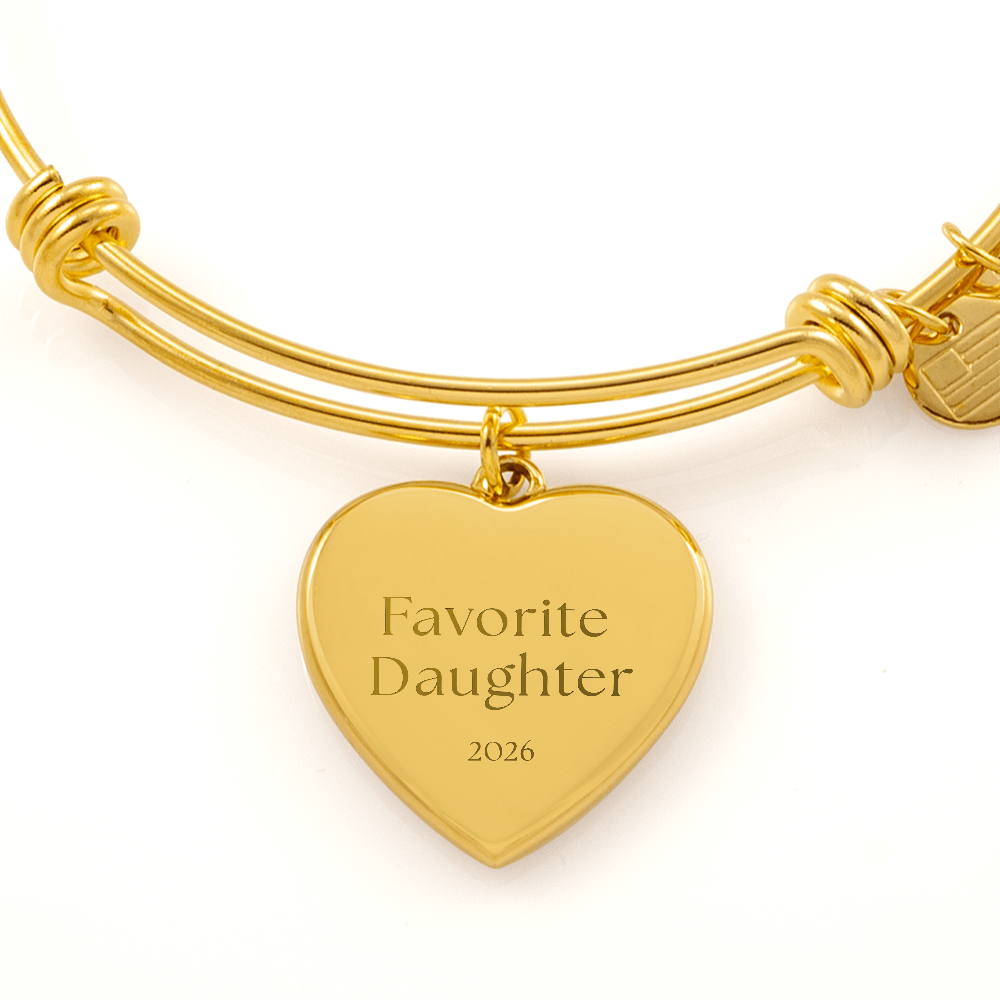 Favorite Daughter  Bangle -optional engraving
