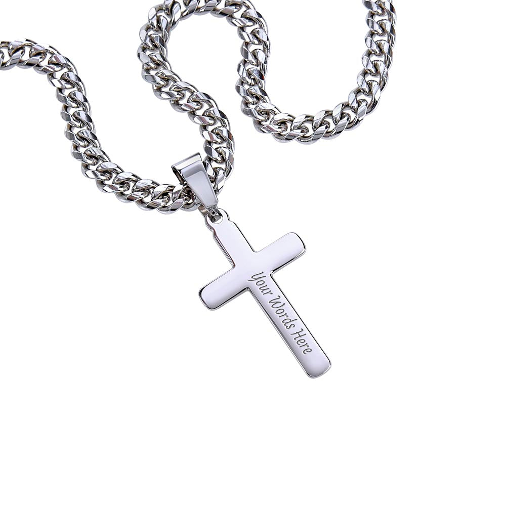 To My Son - Engraved Cross