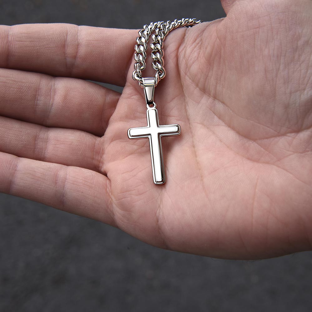 To My Son - Engraved Cross
