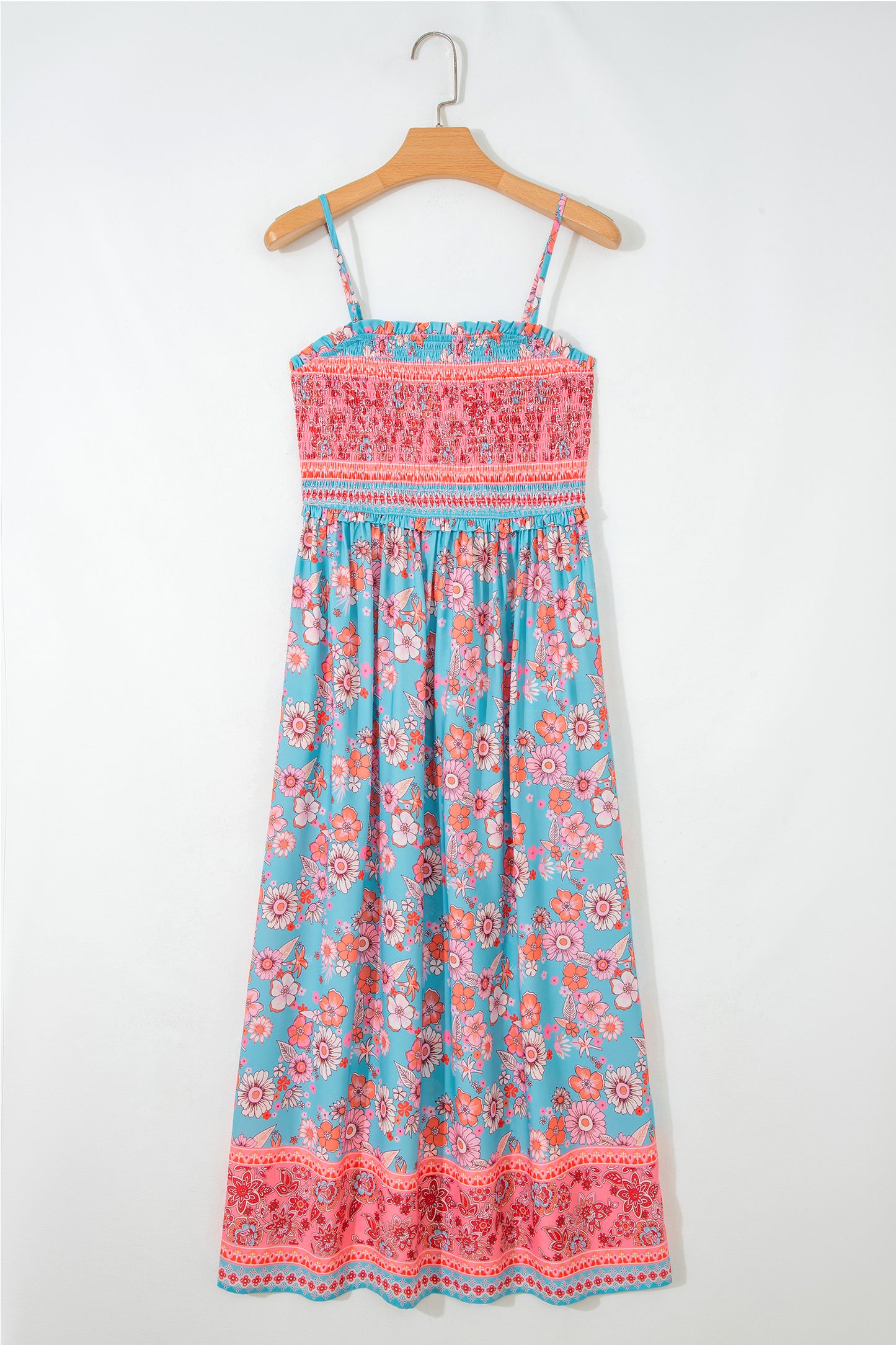 Sky Blue Bohemian Cooling Maxi Dress