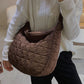 Large Quilted Shoulder Bag