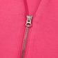 Fiery Red Quarter Zip Sleeveless Top Drawstring Shorts Casual 2pcs Outfit
