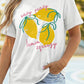 White Easy Peasy Lemon Squeezy Graphic Tee