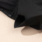 Black Ric Rac Trim Contrasted Patchwork Cutout One Piece Swimsuit